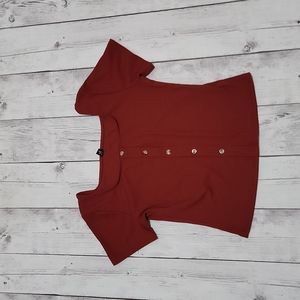 Zi Suo Red medium crop top